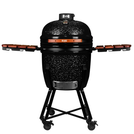 EVIQ BBQ Kamado 21" Grillmaster Houtskoolbarbecue Keramisch Zwart