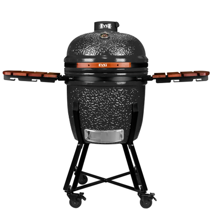 EVIQ BBQ Kamado 21" Grillmaster Houtskoolbarbecue Keramisch Grijs