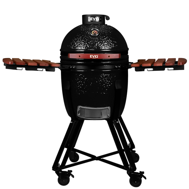 EVIQ BBQ Kamado 18" Grillmaster Houtskoolbarbecue Keramisch Zwart